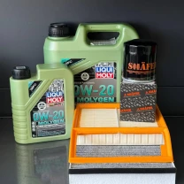 Комплект для ТО Liqui Moly 0w20 Ford C-Max 13-18 2.0 (Масло 4+1, фільтр масляний, фільтр повітряний, фільтр салону вугільний)