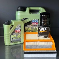 Комплект для ТО Liqui Moly 5w20 Ford C-Max 13-18 2.0 (Масло 4+1, фільтр масляний, фільтр повітряний, фільтр салону вугільний)