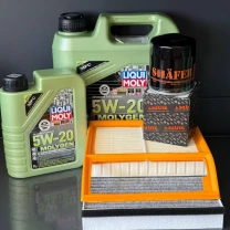Комплект для ТО Liqui Moly 5w20 Ford C-Max 13-18 2.0 (Масло 4+1, фільтр масляний, фільтр повітряний, фільтр салону вугільний)