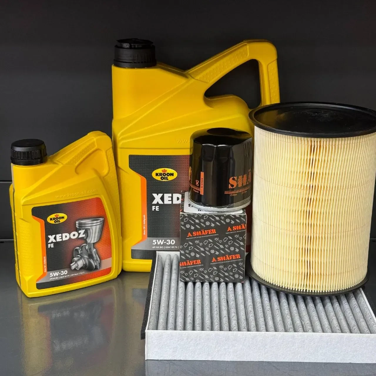 Комплект для ТО KROON OIL 5w30 Lincoln MKC 2.0/2.3 15-19 Ford Focus 2.3 16-18/Escape 2.0 13-18(Масло 5+1, фільтр масляний, фільтр