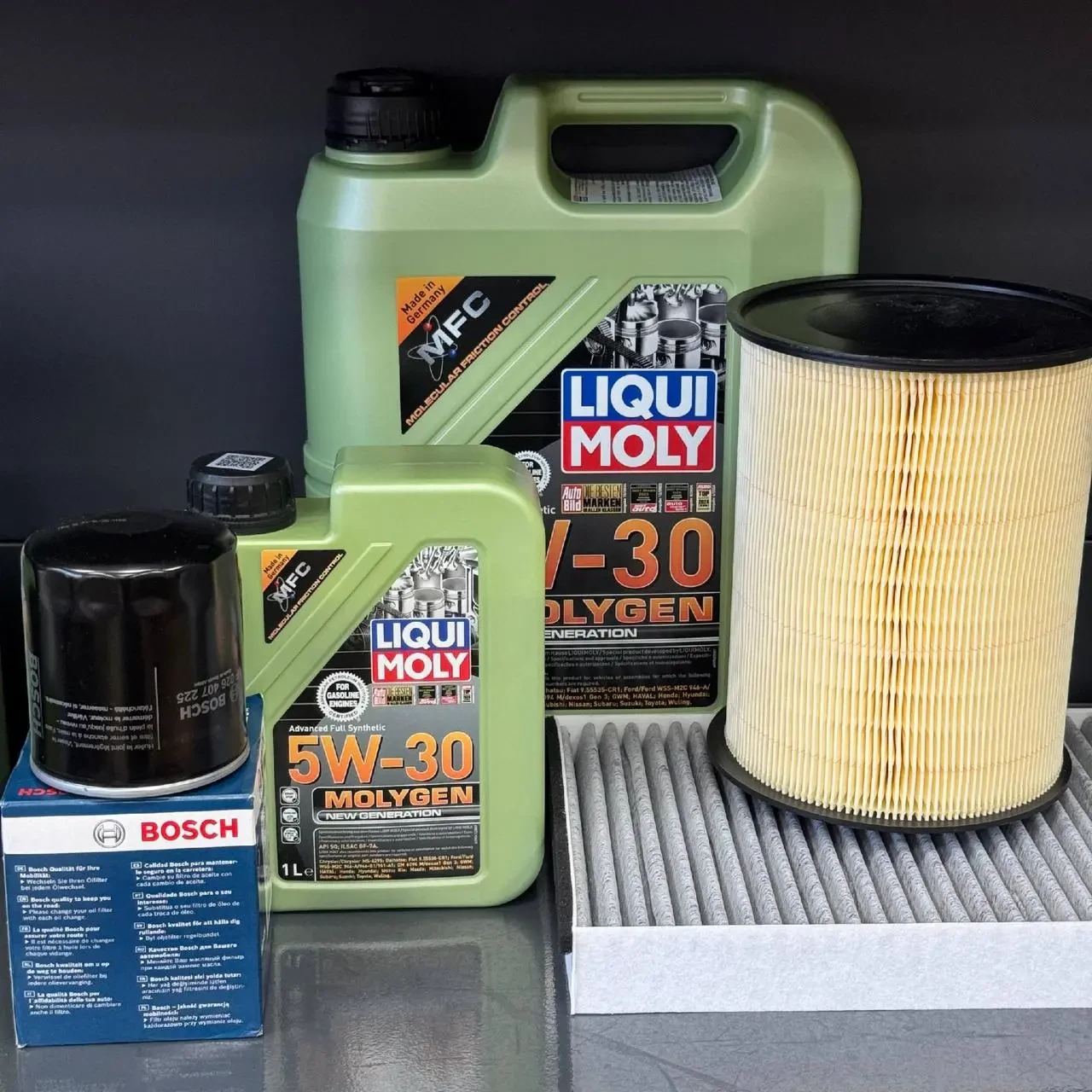Комплект для ТО Liqui Moly 5w30 Lincoln MKC 2.0/2.3 15-19 Ford Focus 2.3 16-18/Escape 2.0 13-18 (Масло 5+1л, фільтр масляний,