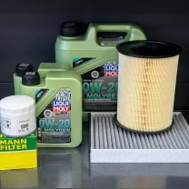 Комплект для ТО Liqui Moly 0w20 Lincoln MKC 2.0/2.3 15-19 Ford Focus 2.3 16-18/Escape 2.0 13-18 (Масло 4+1+1л, фільтр масляний,