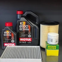 Комплект для ТО Motul 5w20 Lincoln MKC 2.0/2.3 15-19 Ford Focus 2.3 16-18/Escape 2.0 13-18 (Масло 5+1л, фільтр масляний, фільтр