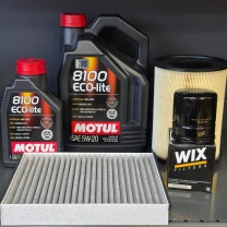 Комплект для ТО Motul 5w20 Lincoln MKC 2.0/2.3 15-19 Ford Focus 2.3 16-18/Escape 2.0 13-18 (Масло 5+1л, фільтр масляний, фільтр
