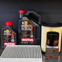 Комплект для ТО Motul 5w20 Lincoln MKC 2.0/2.3 15-19 Ford Focus 2.3 16-18/Escape 2.0 13-18 (Масло 5+1л, фільтр масляний, фільтр