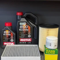 Комплект для ТО Motul 5w30 Lincoln MKC 2.0/2.3 15-19 Ford Focus 2.3 16-18/Escape 2.0 13-18 (Масло 5+1л, фільтр масляний, фільтр