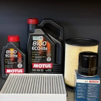 Комплект для ТО Motul 5w30 Lincoln MKC 2.0/2.3 15-19 Ford Focus 2.3 16-18/Escape 2.0 13-18 (Масло 5+1л, фільтр масляний, фільтр