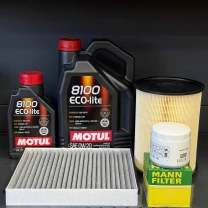 Комплект для ТО Motul 0w20 Lincoln MKC 2.0/2.3 15-19 Ford Focus 2.3 16-18/Escape 2.0 13-18 (Масло 5+1л, фільтр масляний, фільтр