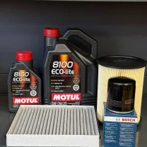 Комплект для ТО Motul 0w20 Lincoln MKC 2.0/2.3 15-19 Ford Focus 2.3 16-18/Escape 2.0 13-18 (Масло 5+1л, фільтр масляний, фільтр