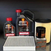 Комплект для ТО Motul 0w20 Lincoln MKC 2.0/2.3 15-19 Ford Focus 2.3 16-18/Escape 2.0 13-18 (Масло 5+1л, фільтр масляний, фільтр