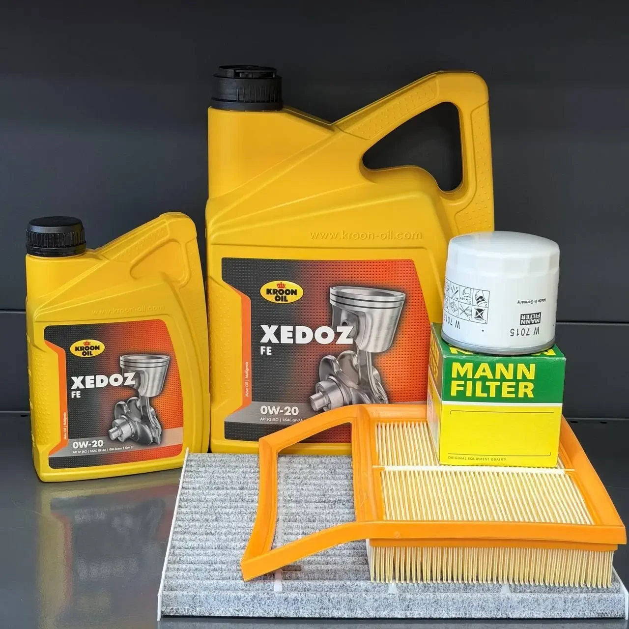 Комплект для ТО KROON OIL 0w20 Lincoln MKZ 2.0 Ecoboost 14-18 Ford Fusion 2.0 Ecoboost 13-20 (Масло 5+1л, фільтр масляний, фільтр