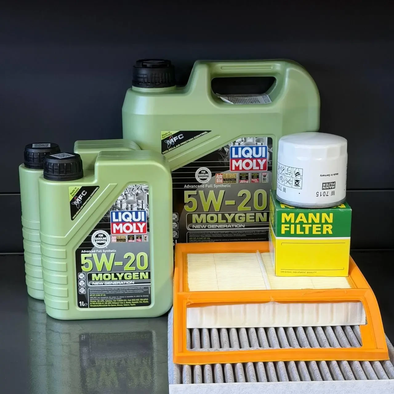 Комплект для ТО Liqui Moly 5w20 Lincoln MKZ 2.0 Ecoboost 14-18 Ford Fusion 2.0 Ecoboost 13-20 (Масло 4+1+1л, фільтр масляний,
