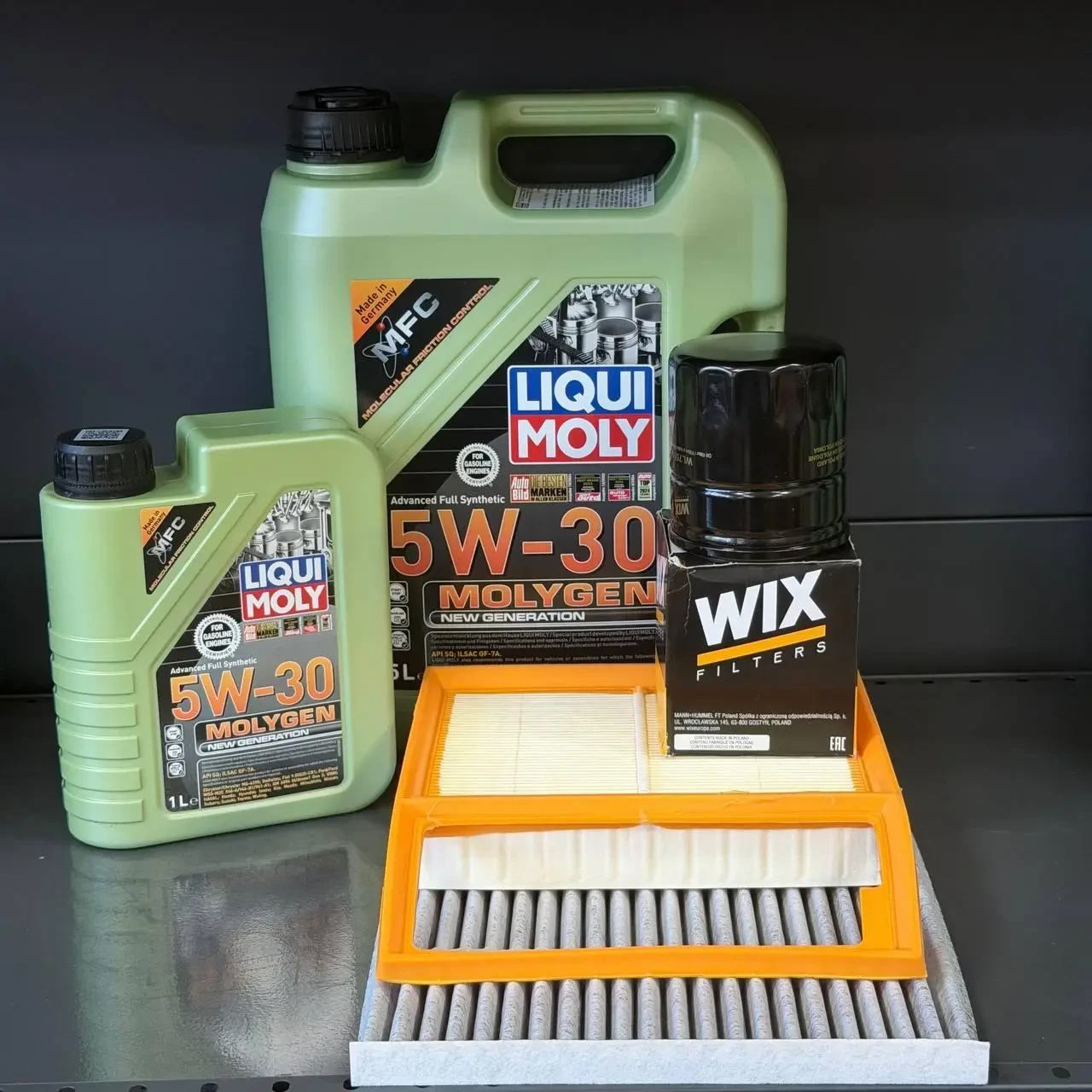 Комплект для ТО Liqui Moly 5w30 Lincoln MKZ 2.0 Ecoboost 14-18 Ford Fusion 2.0 Ecoboost 13-20 (Масло 5+1л, фільтр масляний, фільтр
