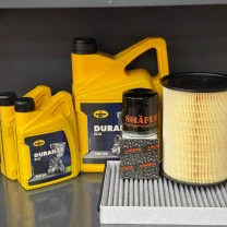 Комплект для ТО KROON OIL 5w20 Ford Transit Connect (1.6 L) 14-16 (Масло 5+1+1л, фільтр масляний, фільтр повітряний, фільтр салону