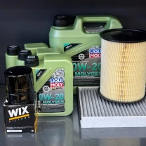 Комплект для ТО Liqui Moly 0w20 Ford Transit Connect (1.6 L) 14-16 (Масло 4+1+1+1л, фільтр масляний, фільтр повітряний, фільтр