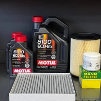 Комплект для ТО Motul  5w20 Ford Transit Connect (1.6 L) 14-16 (Масло 5+1+1л, фільтр масляний, фільтр повітряний, фільтр салону