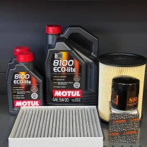 Комплект для ТО Motul  5w20 Ford Transit Connect (1.6 L) 14-16 (Масло 5+1+1л, фільтр масляний, фільтр повітряний, фільтр салону