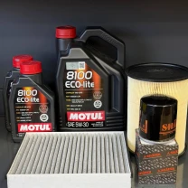 Комплект для ТО Motul  5w30 Ford Transit Connect (1.6 L) 14-16 (Масло 5+1+1л, фільтр масляний, фільтр повітряний, фільтр салону