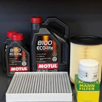 Комплект для ТО Motul  0w20 Ford Transit Connect (1.6 L) 14-16 (Масло 5+1+1л, фільтр масляний, фільтр повітряний, фільтр салону