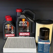 Комплект для ТО Motul  0w20 Ford Transit Connect (1.6 L) 14-16 (Масло 5+1+1л, фільтр масляний, фільтр повітряний, фільтр салону