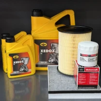 Комплект для ТО KROON OIL 0w20 Ford Transit Connect (1.6 L) 14-16 (Масло 5+1+1л, фільтр масляний, фільтр повітряний, фільтр салону