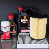 Комплект для ТО Motul  0w20 Ford Transit Connect (1.6 L) 14-16 (Масло 5+1+1, фільтр масляний, фільтр повітряний, фільтр салону