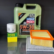 Комплект для ТО Liqui Moly 5w30 Ford EcoSport (1.0) 20-21/(2.0) 18-21  (Масло, фільтр масляний, фільтр повітряний, фільтр салону