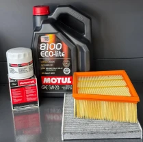 Комплект для ТО Motul  5w20 Ford EcoSport (1.0) 20-21/(2.0) 18-21  (Масло, фільтр масляний, фільтр повітряний, фільтр салону