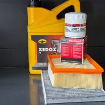 Комплект для ТО KROON OIL 0w20 Ford Fiesta (1.0) 14-17/(1.6) 14-19 (Масло, фільтр масляний, фільтр повітряний, фільтр салону