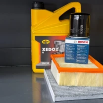 Комплект для ТО KROON OIL 0w20 Ford Fiesta (1.0) 14-17/(1.6) 14-19 (Масло, фільтр масляний, фільтр повітряний, фільтр салону