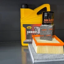 Комплект для ТО KROON OIL 0w20 Ford Fiesta (1.0) 14-17/(1.6) 14-19 (Масло, фільтр масляний, фільтр повітряний, фільтр салону