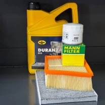 Комплект для ТО KROON OIL 5w20 Ford Fiesta (1.0) 14-17/(1.6) 14-19 (Масло, фільтр масляний, фільтр повітряний, фільтр салону