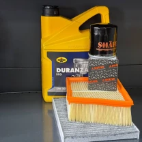 Комплект для ТО KROON OIL 5w20 Ford Fiesta (1.0) 14-17/(1.6) 14-19 (Масло, фільтр масляний, фільтр повітряний, фільтр салону