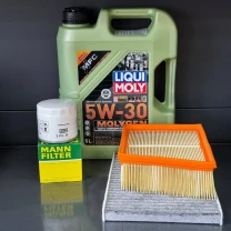 Комплект для ТО Liqui Moly 5w30 Ford Fiesta (1.0) 14-17/(1.6) 14-19 (Масло, фільтр масляний, фільтр повітряний, фільтр салону