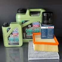 Комплект для ТО Liqui Moly 0w20 Ford Fiesta (1.0) 14-17/(1.6) 14-19 (Масло 4+1, фільтр масляний, фільтр повітряний, фільтр салону