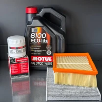 Комплект для ТО Motul  5w20 Ford Fiesta (1.0) 14-17/(1.6) 14-19 (Масло, фільтр масляний, фільтр повітряний, фільтр салону
