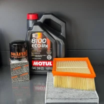 Комплект для ТО Motul  5w20 Ford Fiesta (1.0) 14-17/(1.6) 14-19 (Масло, фільтр масляний, фільтр повітряний, фільтр салону