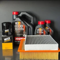Комплект для ТО Motul  5w20 Ford F-250 (6.2) 18 (Масло, фільтр масляний, фільтр повітряний, фільтр салону вугільний)