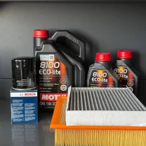 Комплект для ТО Motul  5w30 Ford F-250 (6.2) 18 (Масло, фільтр масляний, фільтр повітряний, фільтр салону вугільний)