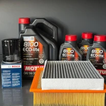 Комплект для ТО Motul  5w30 Ford F-150 (5.0) 15-23 (Масло, фільтр масляний, фільтр повітряний, фільтр салону вугільний)