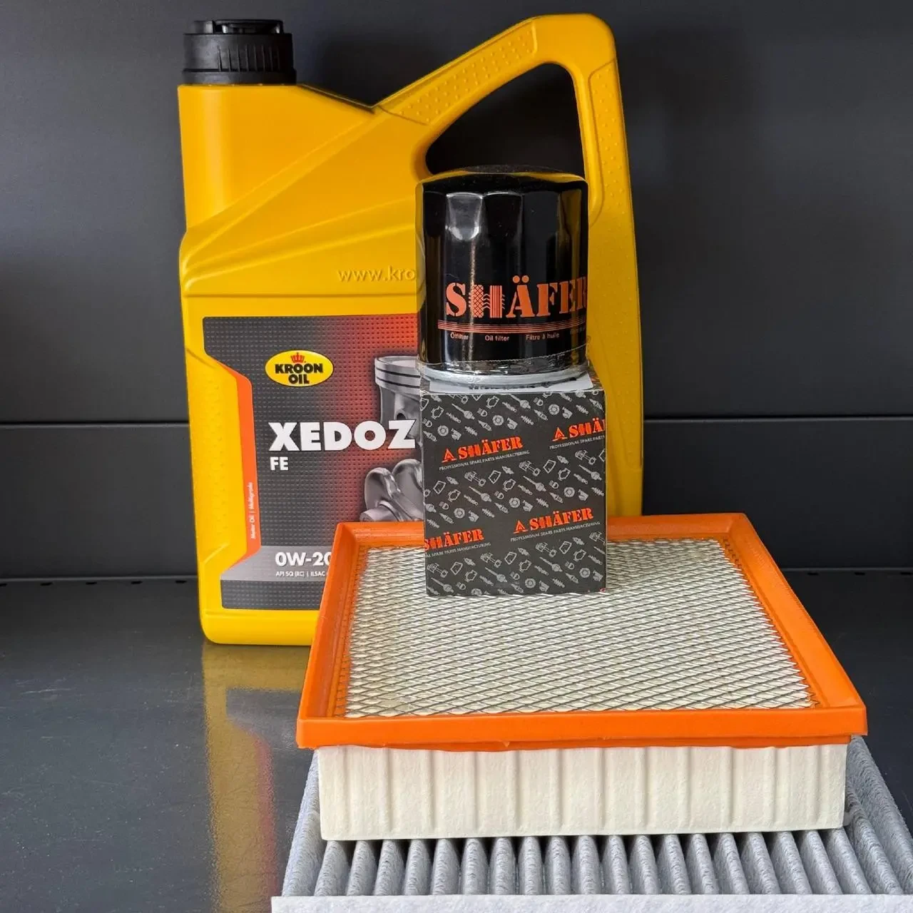 Комплект для ТО KROON OIL 0w20 Ford Fusion (1.5) 15-20/(1.6)13-14  (Масло, фільтр масляний, фільтр повітряний, фільтр салону