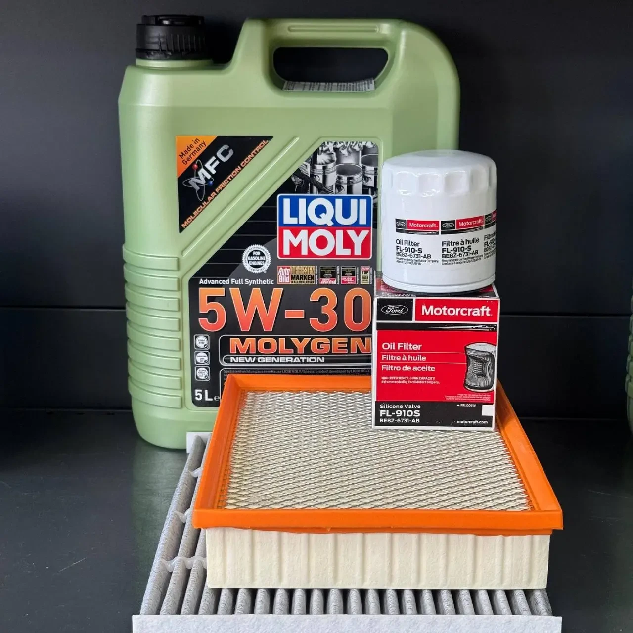 Комплект для ТО Liqui Moly 5w30 Ford Fusion (1.5) 15-20/(1.6)13-14  (Масло, фільтр масляний, фільтр повітряний, фільтр салону