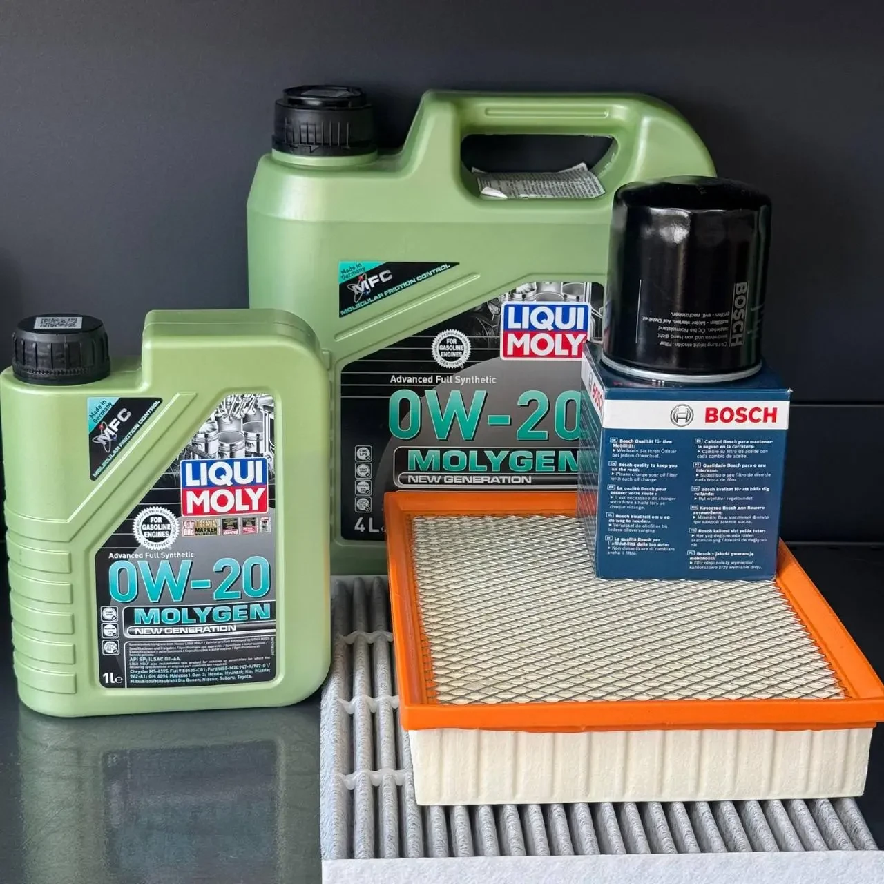 Комплект для ТО Liqui Moly 0w20 Ford Fusion (1.5) 15-20/(1.6)13-14  (Масло 4+1, фільтр масляний, фільтр повітряний, фільтр салону