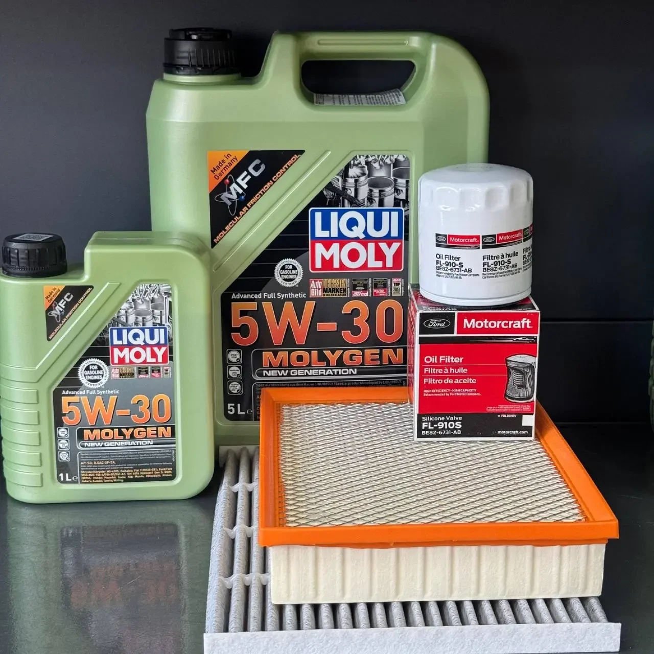 Комплект для ТО Liqui Moly 5w30 Ford Edge 2 (2.0)/Edge 4 (2.0)15-20/Fusion(2.5)13-20 Lincoln MKZ(2.0)14-19/Nautilus (2.0)19