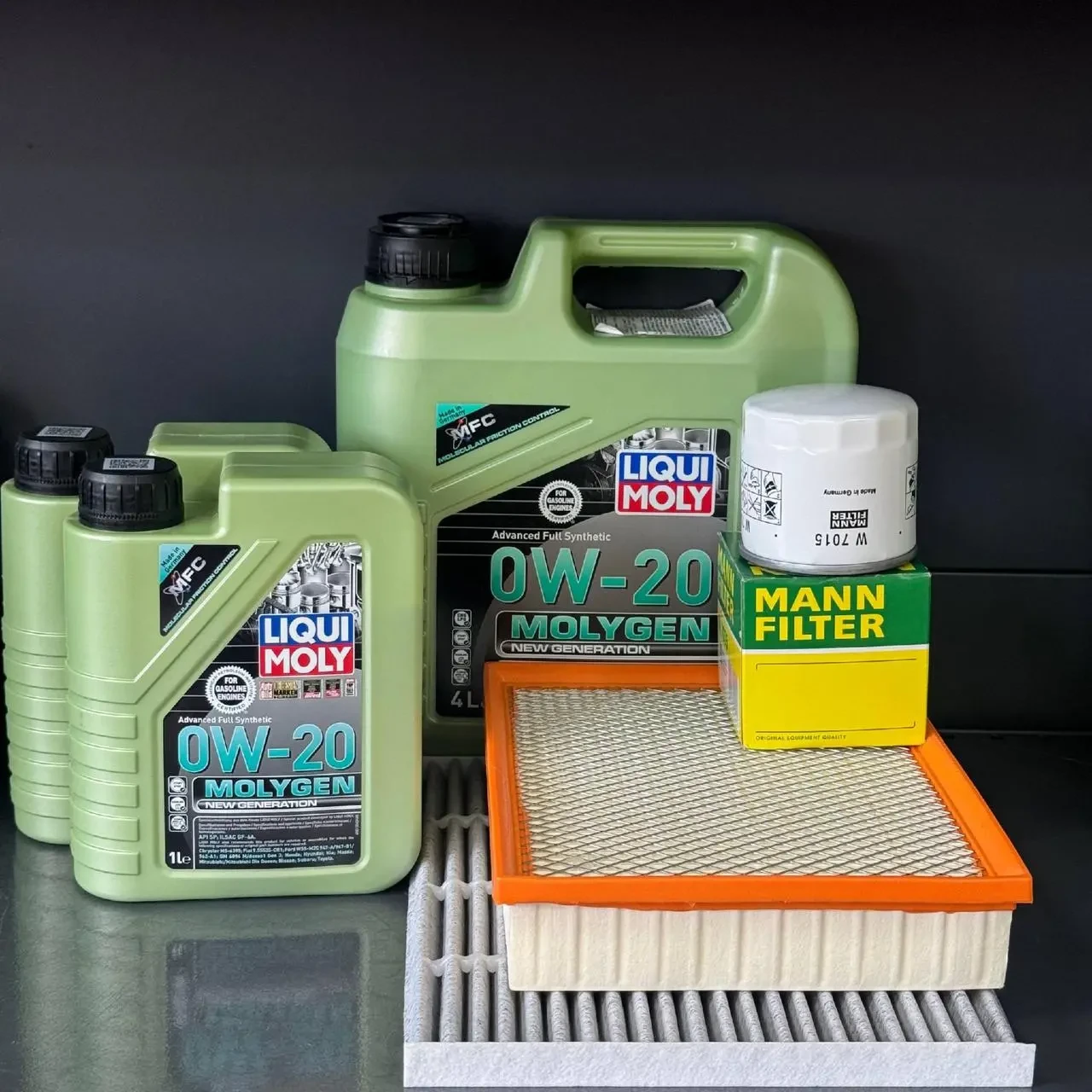 Комплект для ТО Liqui Moly 0w20 Ford Edge 2 (2.0)/Edge 4 (2.0)15-20/Fusion(2.5)13-20 Lincoln MKZ(2.0)14-19/Nautilus (2.0)19