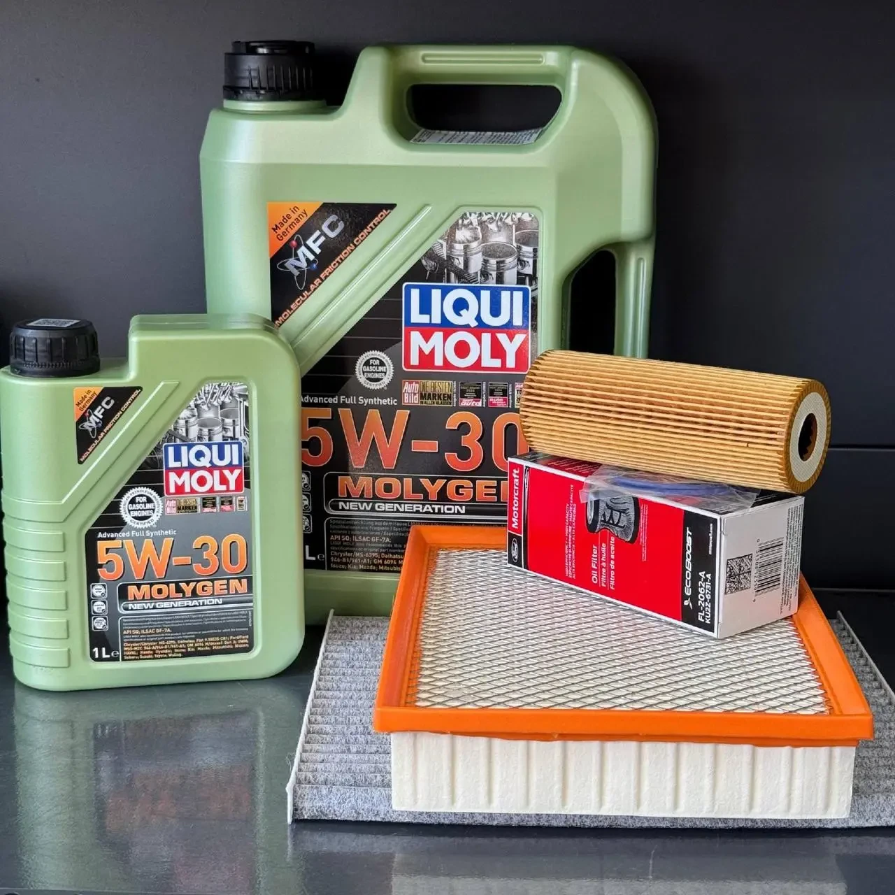 Комплект ТО Liqui Moly 5w30 для Ford Edge 4 (2.7) 15-20 Lincoln MKZ (3.0) 17-19/MKX (2.7) 16-18/Nautilus (2.7) 19/Continental