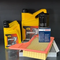 Комплект для ТО KROON OIL 0w20 Ford Mustang (5.0) 15-21(Масло 8л, фільтр масляний, фільтр повітряний, фільтр салону вугільний)