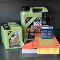 Комплект для ТО Liqui Moly 5w30 Ford Mustang (5.0) 15-21(Масло 8л, фільтр масляний, фільтр повітряний, фільтр салону вугільний)