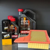 Комплект для ТО Motul 5w20 Ford Mustang (5.0) 15-21(Масло 8л, фільтр масляний, фільтр повітряний, фільтр салону вугільний)