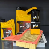 Комплект для ТО KROON OIL 0w20 Ford Mustang (3.7)15-17 (Масло 6л, фільтр масляний, фільтр повітряний, фільтр салону вугільний)
